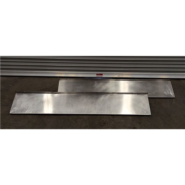 71" x 12" Stainless Steel Wall Shelves - Lot of 2
