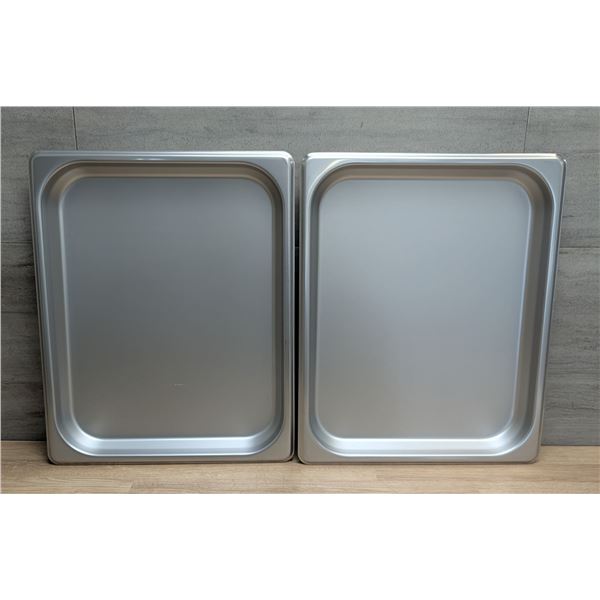 1/2 Size 1.25" Deep Stainless Steel Inserts, Johnson-Rose 58201 - Lot of 2 | CC1