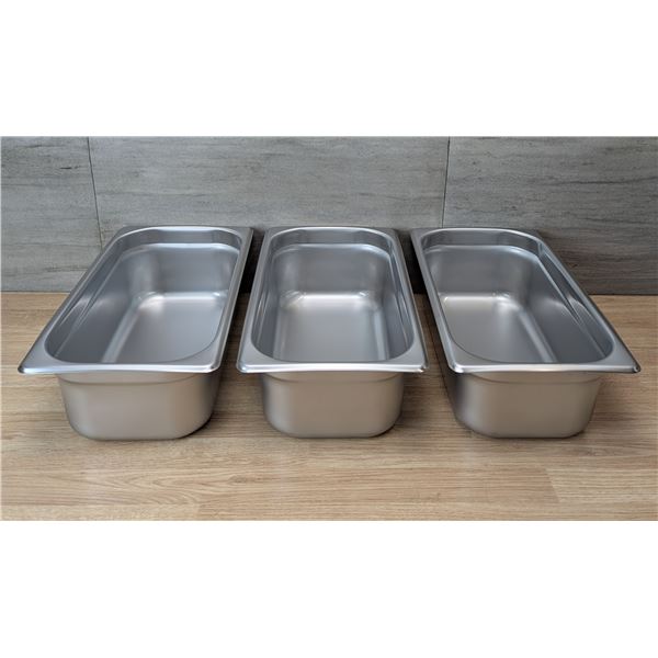 1/3 Size, 4" Deep Stainless Inserts, Johnson-Rose 58304