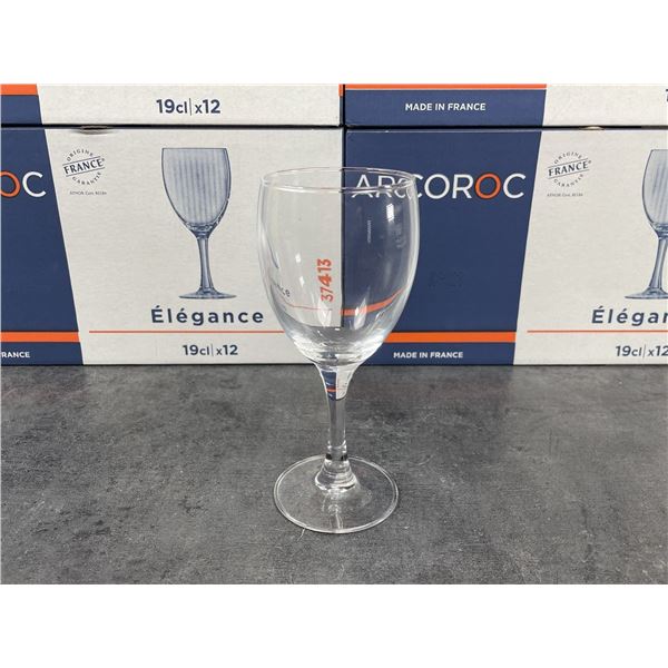 6.25oz Elegance Wine Glasses, Arcoroc 37413 - Lot of 12