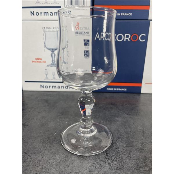 8oz Normandie Goblets, Arcoroc 07810 - Lot of 12
