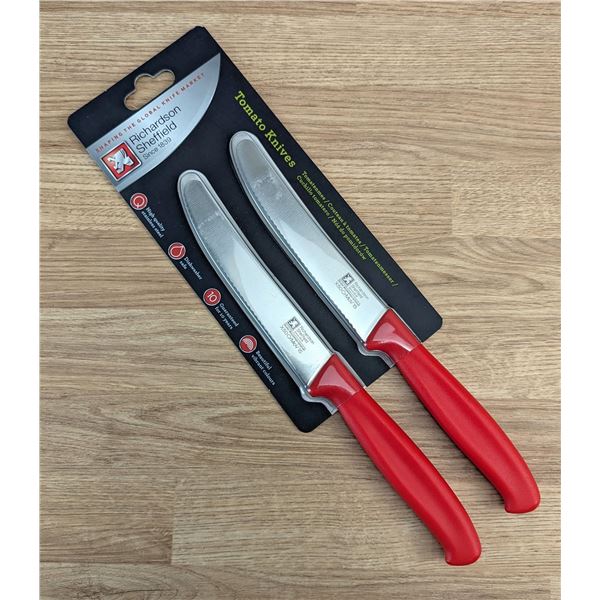 R CUT Tomato Knives, Richardson Sheffield FN228 - Lot of 2
