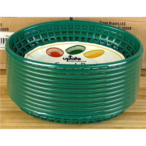 9-1/4"×5-3/4" Oval Plastic Baskets, BB96G - Lot of 108