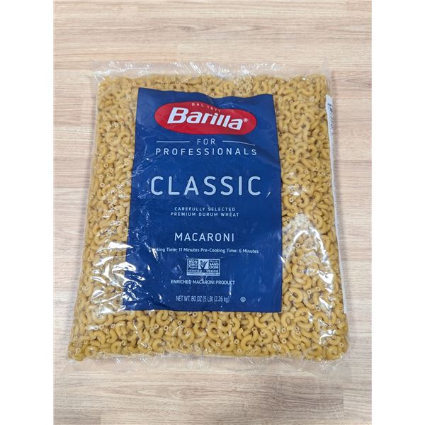 Barilla Classic Macaroni, 5lbs - Lot of 4