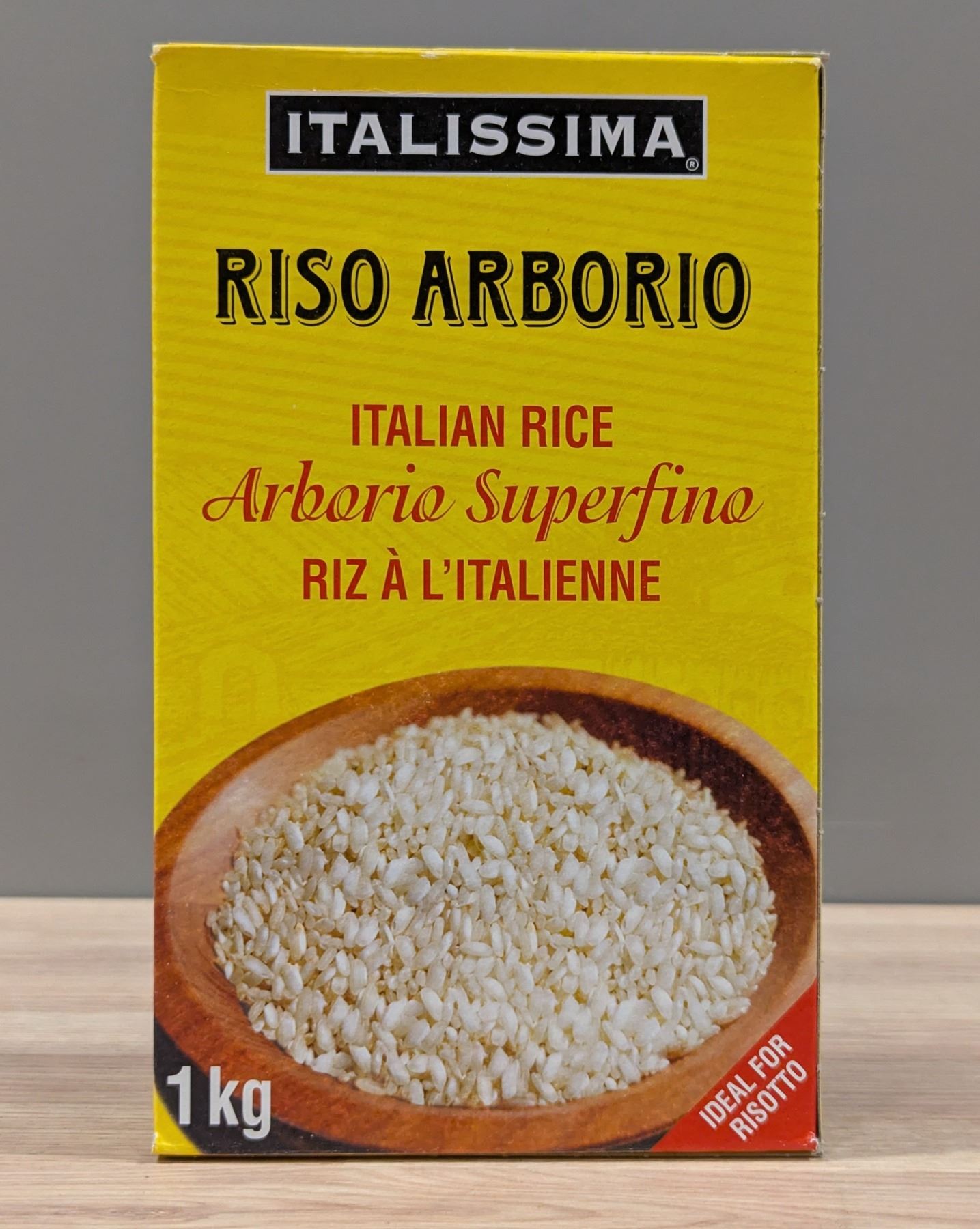 Aurora Italian Rice Italissima Riso Arborio Italian Rice, 1kg - Lot of 12 | COOLER2