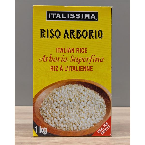 Italissima Riso Arborio Italian Rice, 1kg - Lot of 12