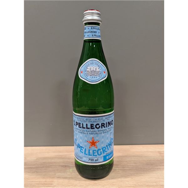 S.Pellegrino Carbonated Natural Mineral Water 750mL - Lot of 11