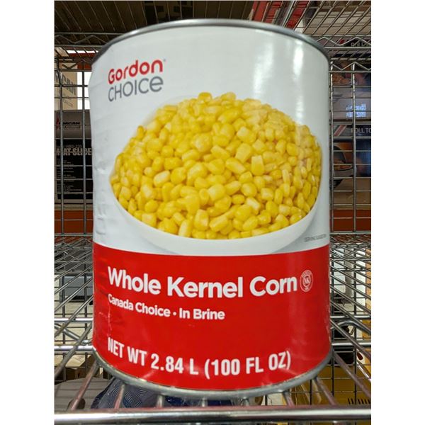 Gordon Choice Whole Kenel Corn, 2.84L - Lot of 6