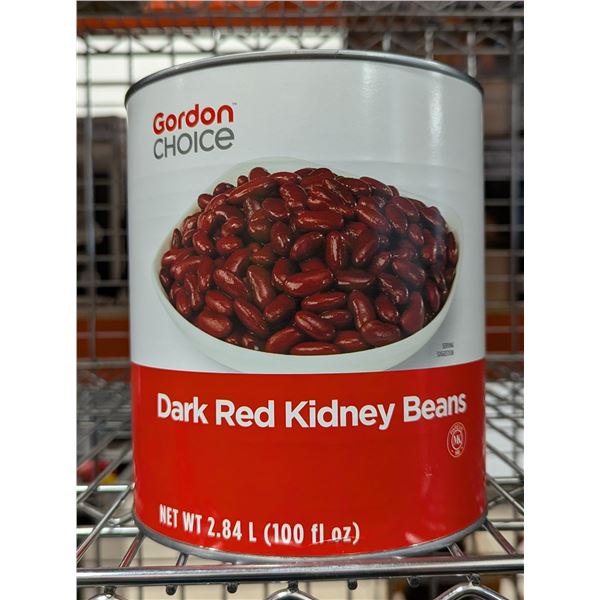Gordon Choice Dark Red Kidney Beans, 2.84L - Lot of 5