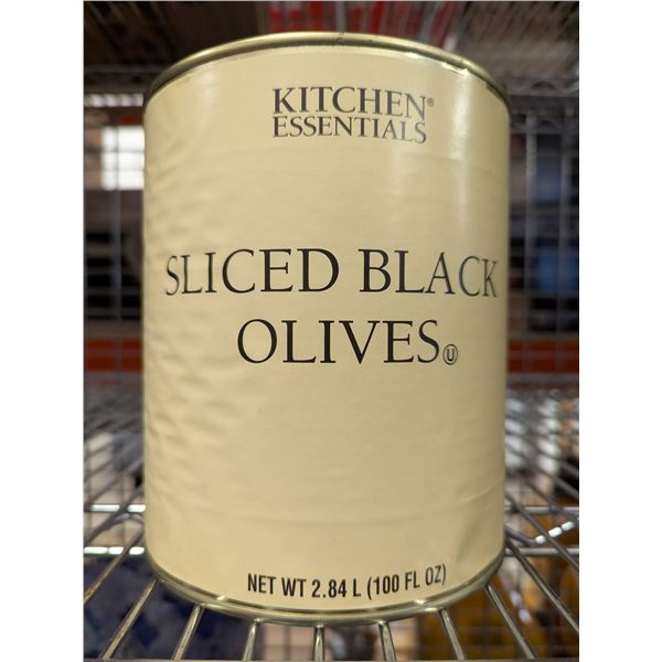 Kitchen Essential Sliced Black Olives, 2.84L - Lot of 4