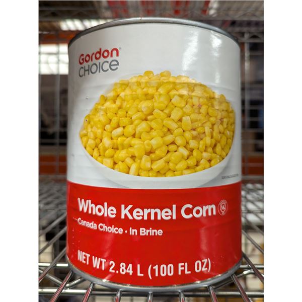 Gordon Choice Whole Kenel Corn, 2.84L - Lot of 6