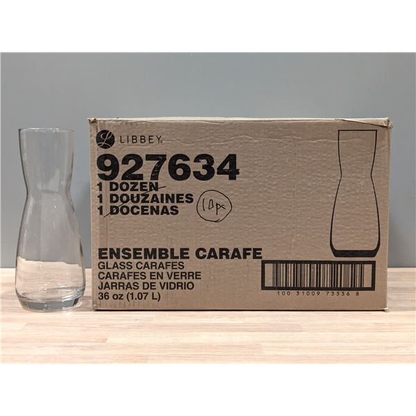 Libbey Ensemble 36oz Glass Carafes - Lot of 10