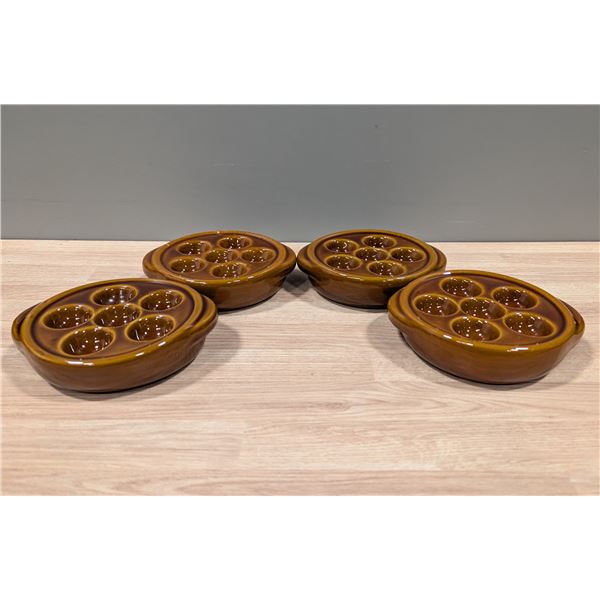 6 Hole Escargot Dish - Lot of 4