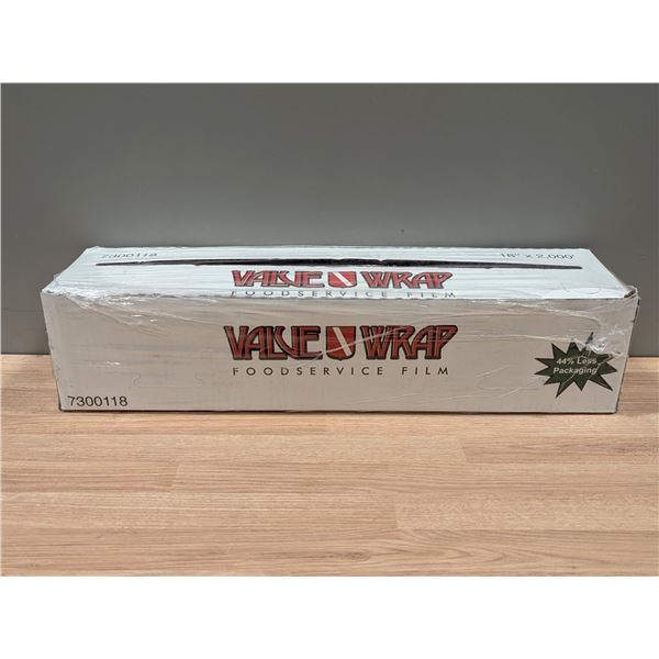 Value Wrap Food Service Film, 18" x 2000'