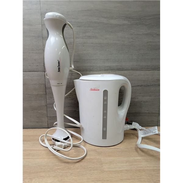 Sunbeam Kettle & Betty Crocker Hand Blender | FTE