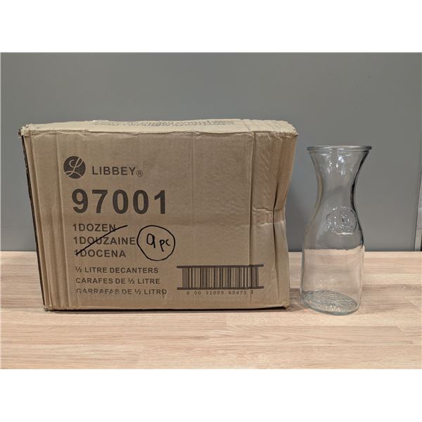 Libbey 97001 1/2L Decanters - Lot of 9 | EC4