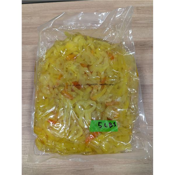 Banana Pepper Rings, 5lbs - Lot of 5 | EC3