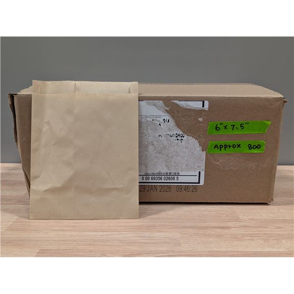 6" x 7-1/2" Paper Bags - Lot of Approx. 800 | EC4