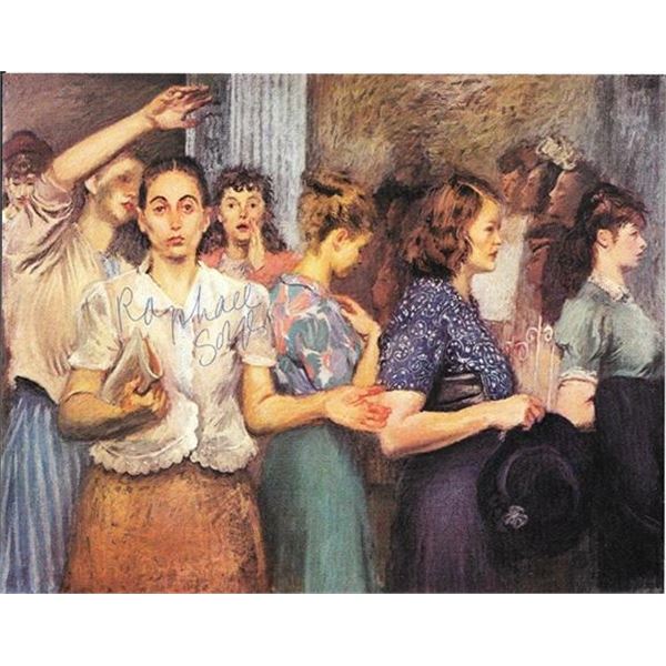 Raphael Soyer signed print