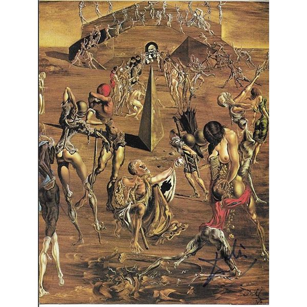 Salvador Dali signed color illustration