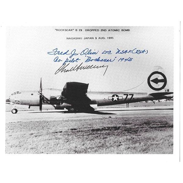 Nagasaki Bomber Pilots Charles & Olivi, Fred Sweeny Signed Photograph