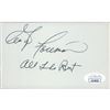 Image 1 : George Foreman Signed 3x5 Index Card