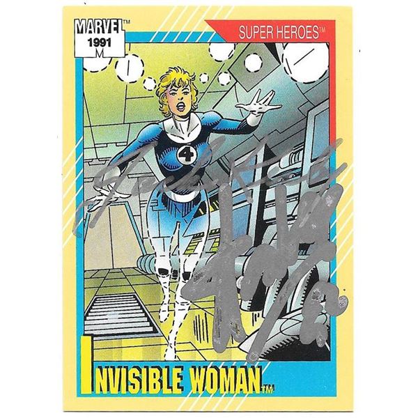 Marvel Creator Jack Kirby / Stan Lee signed 1991 Marvel Super Hero card