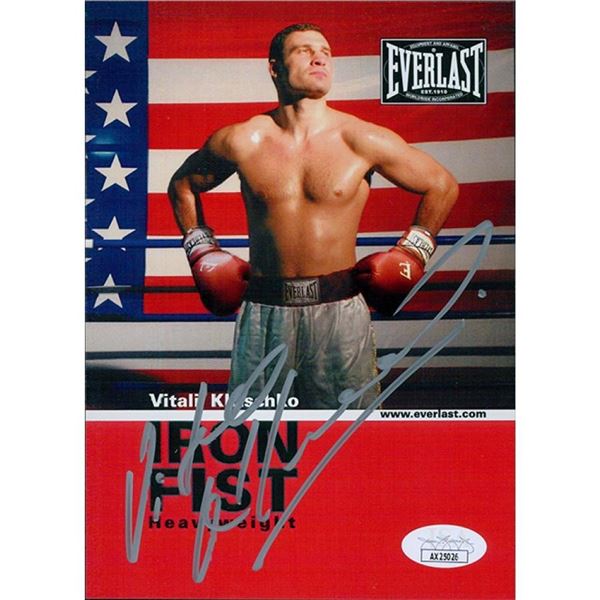 Boxer Vitali Klitschko Signed 5x7 Cardstock Photo