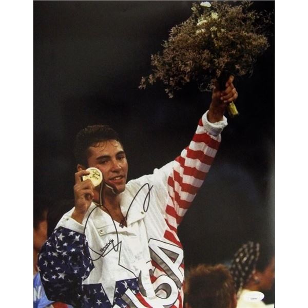 Oscar De La Hoya Signed 11x14 Matte Photo