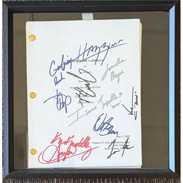 Pirates of the Caribbean facsimile signed script