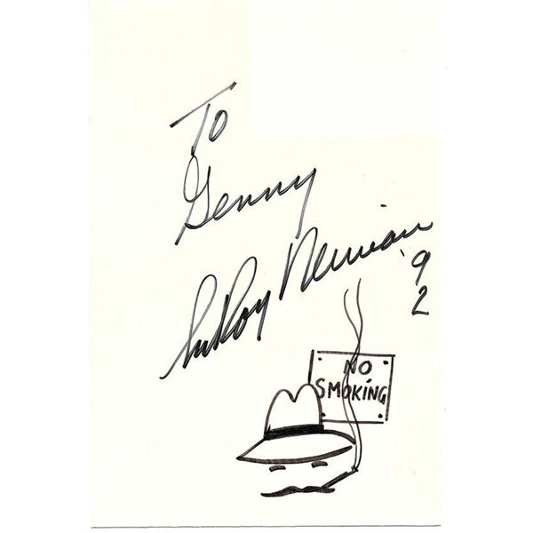 LeRoy Neiman signed sketch