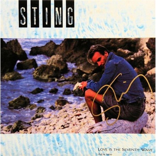 Sting signed "Love Is The Seventh Wave" album