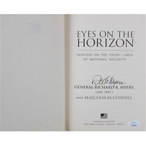 Chairman Of Joint Chief Of Staff Richard Myers Signed 1st Edition Hardcover Book JSA Authen
