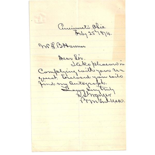 Union General Robert Seaman Granger Signed Civil War Letter