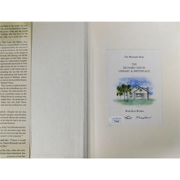 First Lady Pat Nixon The Untold Story Julie Nixon Eisenhower Signed 1st Ed Book JSA Auth