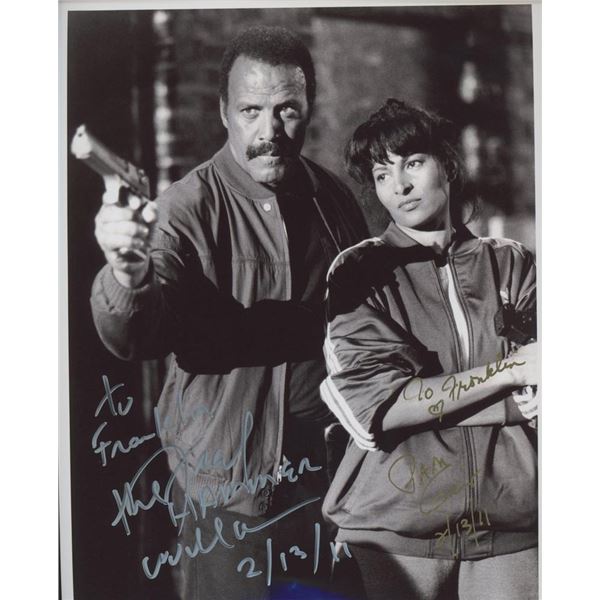 Fred "The Hammer" Williamson and Pam Grier signed movie photo