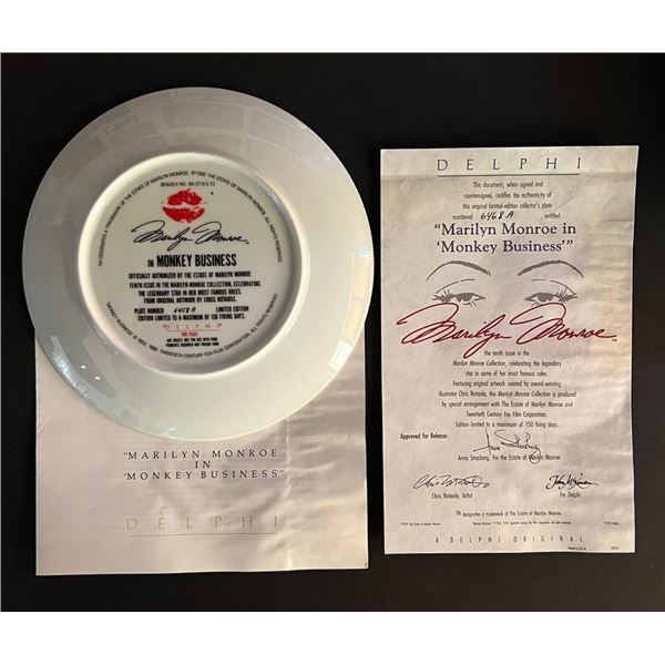 1990 Delphi limited edition Marilyn Monroe Collectable Dish