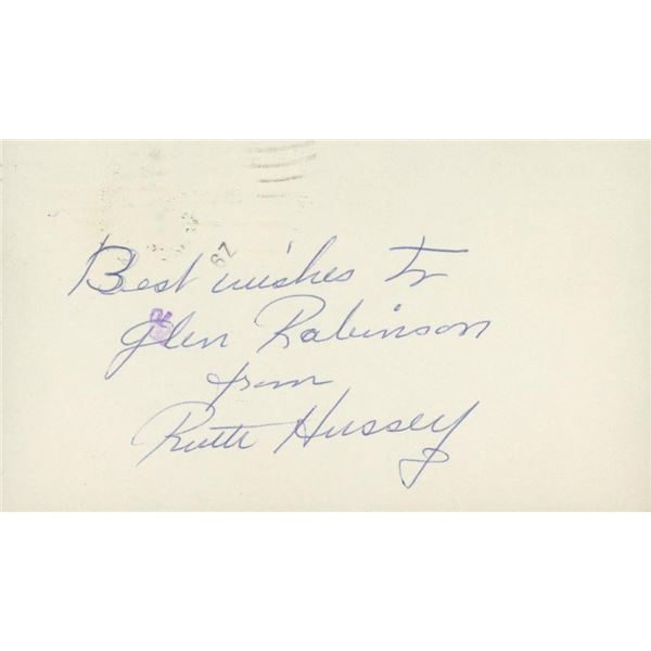 Northwest Passage Ruth Hussey signed note