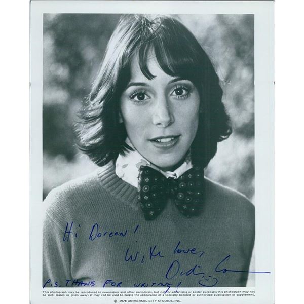 Grease Didi Conn signed photo. JSA Authenticated