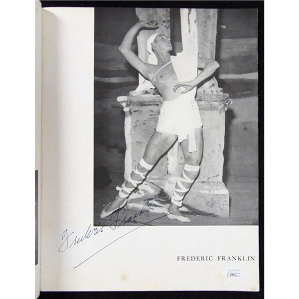 Ballet Dancer Frederic Franklin Signed Ballets Russes Program JSA Authenticated
