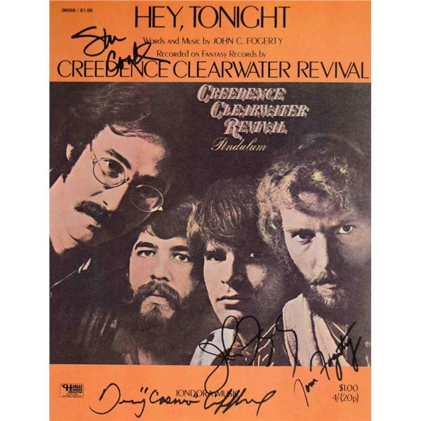 Creedence Clearwater Revival signed sheet music