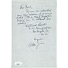 Image 3 : Marx Brothers Actor Allan Jones Signed 6x9 Hand Written Letter JSA Authenticated
