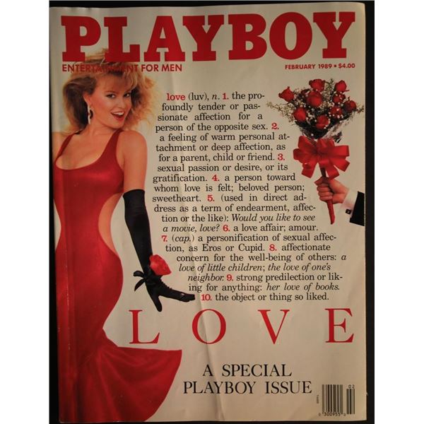 Playboy Magazine February 1989 Love Issue