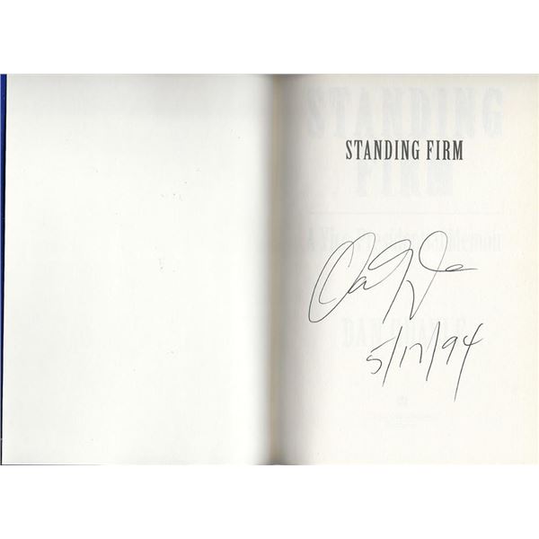 Vice President Dan Quayle signed book