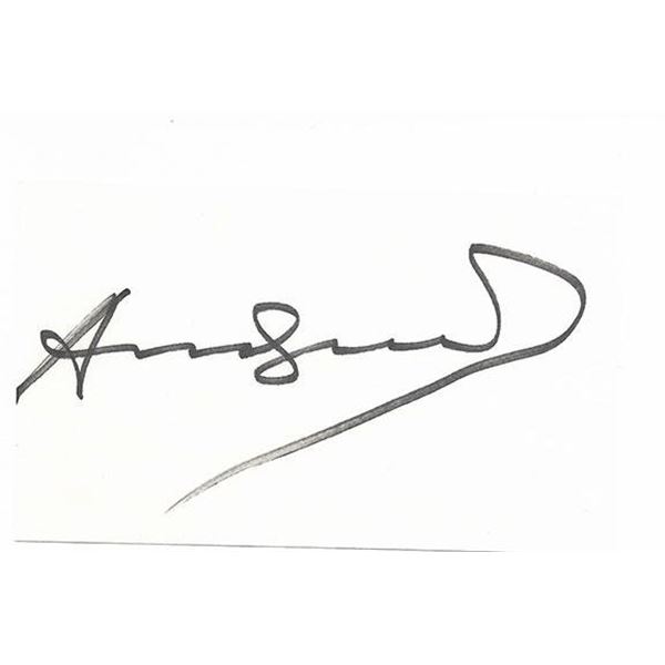 Andy Warhol original signature
