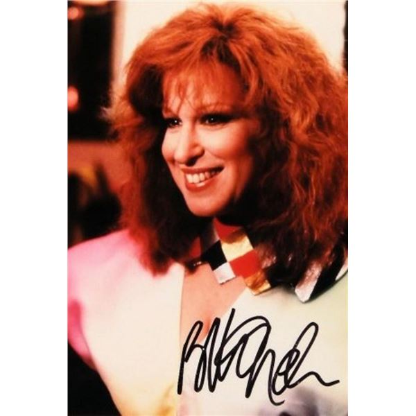 Bette Midler signed portrait photo
