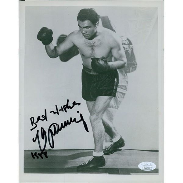 Max Schmeling Signed 8x10 Glossy Photo Damage