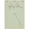 Image 1 : George Burns and Gracie Allen signature cut. GFA Authenticated