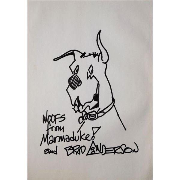 Brad Anderson drawn and signed sketch
