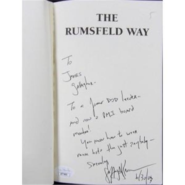 The Rumsfeld Way Jeffrey A. Krames Signed  First Edition Book JSA Authenticated